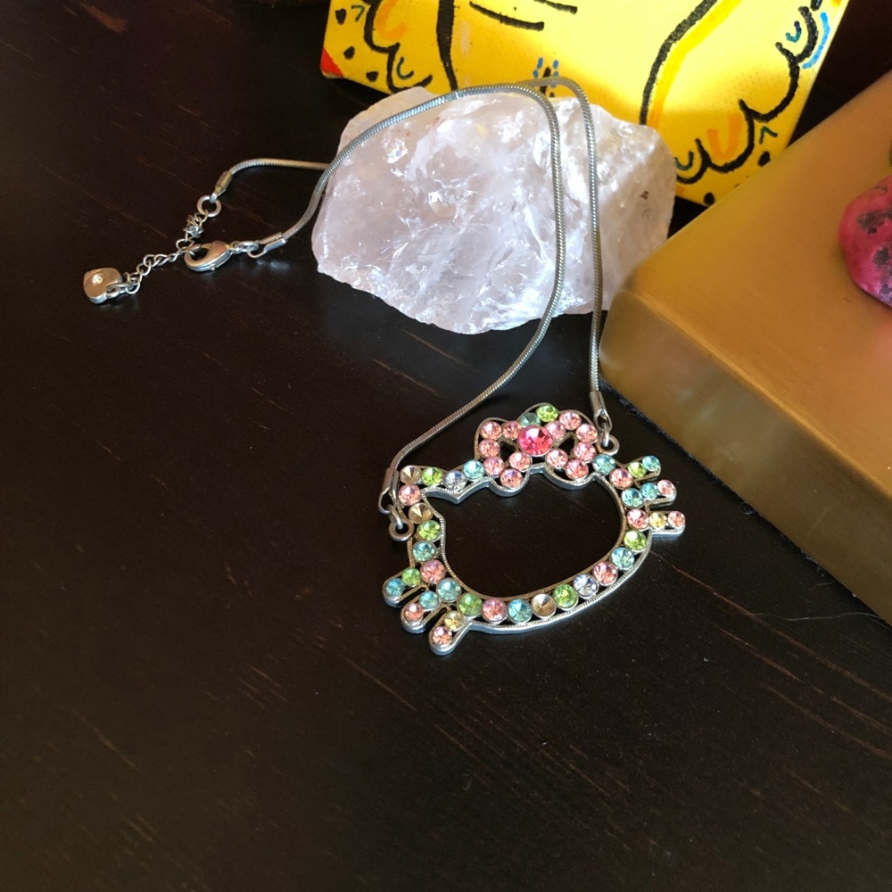 Hello Kitty Rhinestone Necklace - Picture 2 of 4